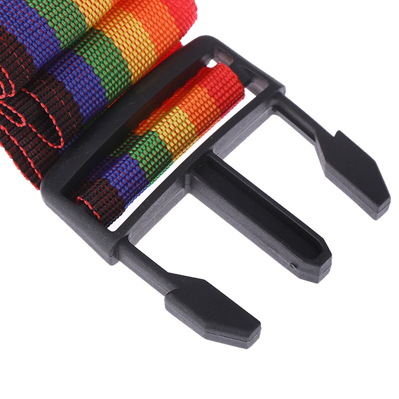 1 pièces sangle de bagage réglable ceinture croisée emballage valise de voyage en Nylon serrure boucle sangle bagages ceintures sac de Camping accessoires