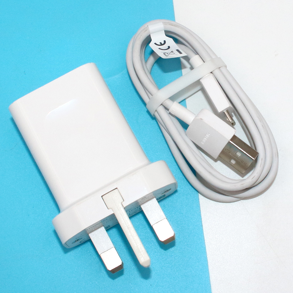 Oryginalny Huawei 5V 2A ue usa wielka brytania ładowarka ścienna Adapter 100CM Micro USB ładowania linii danych dla Y6 Y7 Y8 Y9 2019 p6 p7 p8 Lite: UK Add Cable