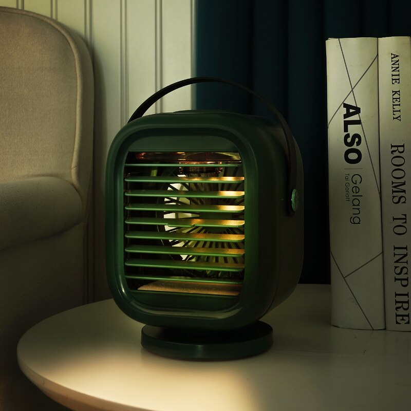 Mini Desktop Rotating Water Cooling Fan - Humidifier & Air Conditioner Function - USB Powered