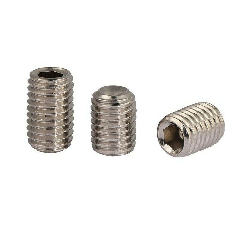 316 stainless steel concave end set screw / hexagon socket headless screw M3-M10