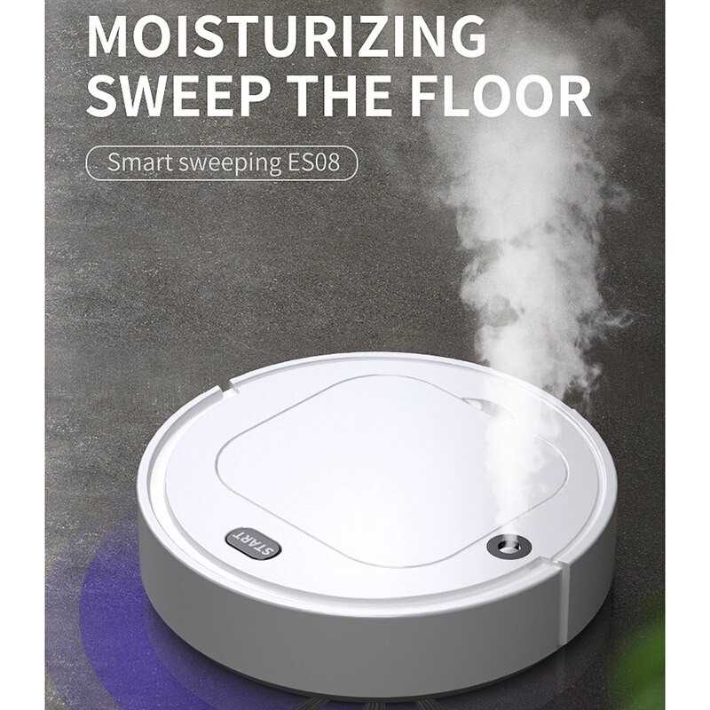 Robot Vacuum Cleaner 4-In-1 Auto Rechargeable Smart Sweeping Robot Dry Wet Sweeping Vacuum Cleaner Disinfection Home