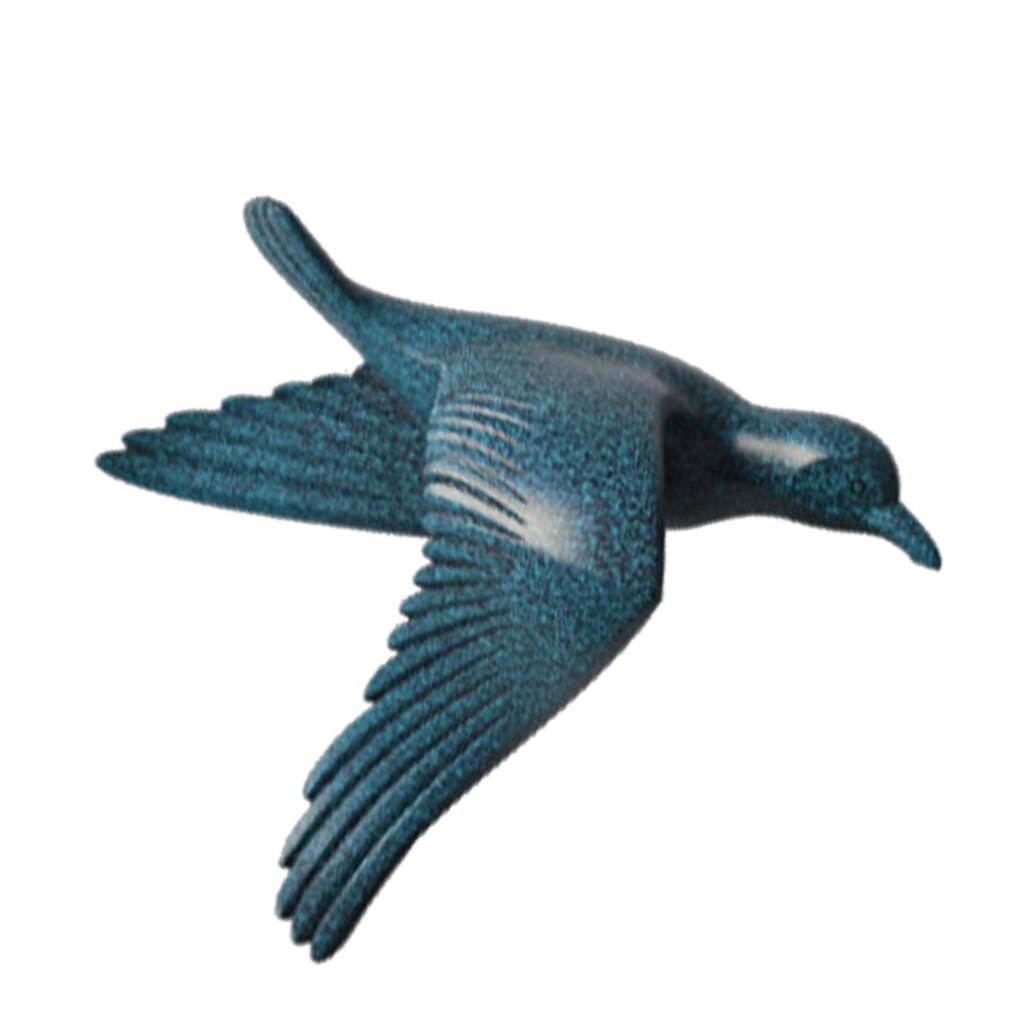 Décorations murales de la mouette en résine | 5 Styles disponibles, chambre à coucher, décoration murale de la maison: B Blue