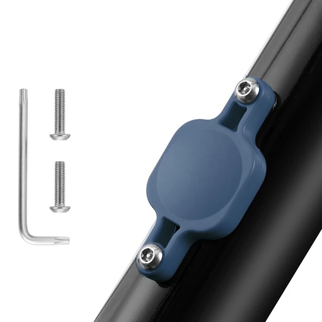 Universal sykkel tracker feste brakett locator beskyttelsesdeksel for apple airtag sykkel vannflaske holder for airtag: Himmelblå
