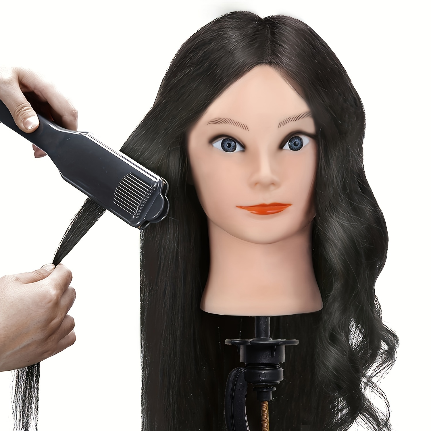 Hair Mannequin Head for Hairdresser Training and Practice-Perfect for Use: Default Title