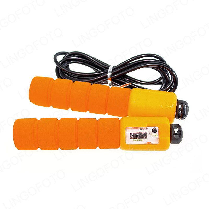 Skipping Rope With Counter Exercise Jumping Game Fitness School Activity Equipment Children Sport CD1051a: Orange