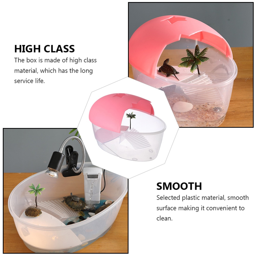 1pc Tortoise Living Box Reptile Pet Perching Tank ... – Grandado