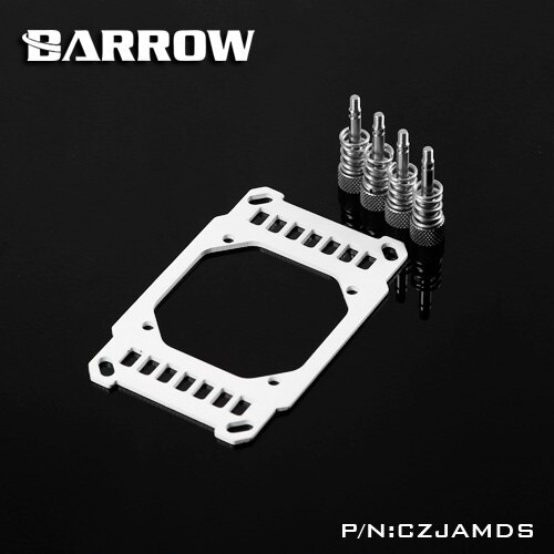 Barrow AMD Ryzen CPU Block Bracket,Heatsink Screw ,for AMD platform ,Change CPU Block Platform Usage, CZJAMDS: White-Silver Screw