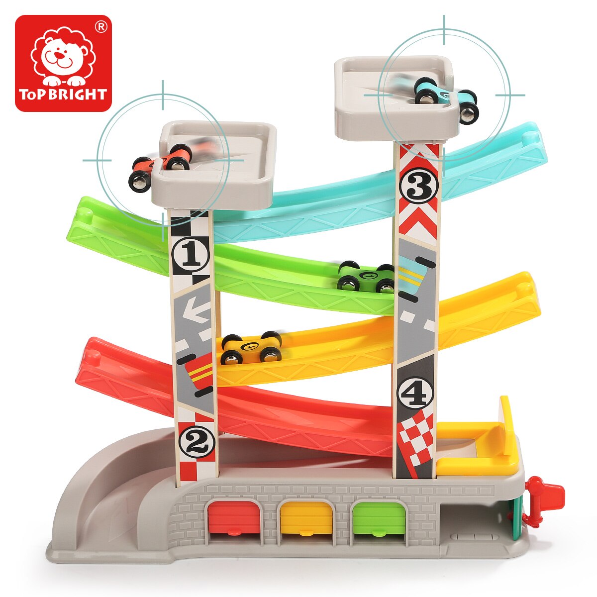 Top Heldere Kinderen Educatief Rail Auto Fun Zweefvliegtuig Sets Baby Track Auto Houten Klassieke Speelgoed Voor Kinderen