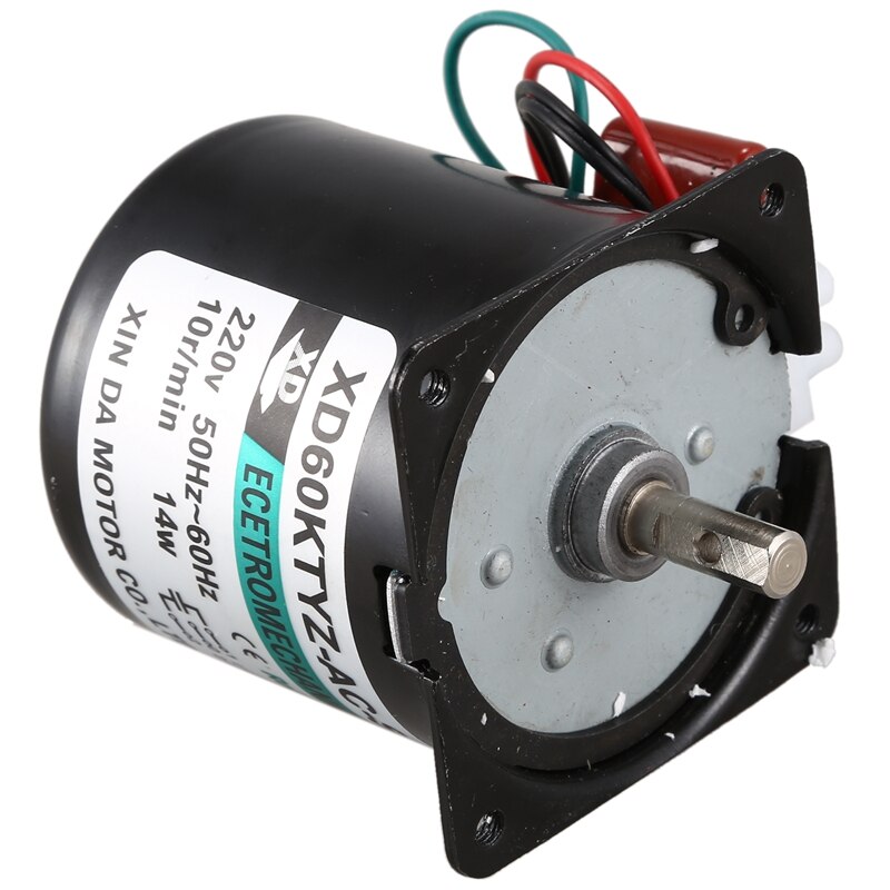 60Ktyz Ac Motor 220V 10Rpm Permanent Magnetic Electric Synchronous Motor 14W Permanent Magnet Motor