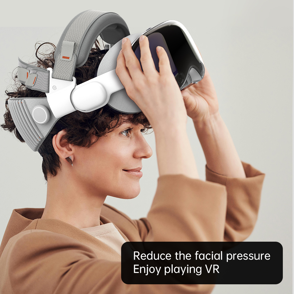 Hibloks voor Apple Vision Pro hoofdband Verstelbare hoofdband Comfortabele gezichtsdecompressie VR-accessoire voor Apple Vision Pro