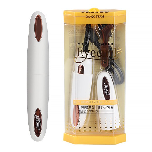 Intelligente Draagbare Verwarmde Elektrische Natuurlijke Curling Wimperkruller Wimpers Zorg Gereedschappen Professionele Wimperkruller: Multifunction White