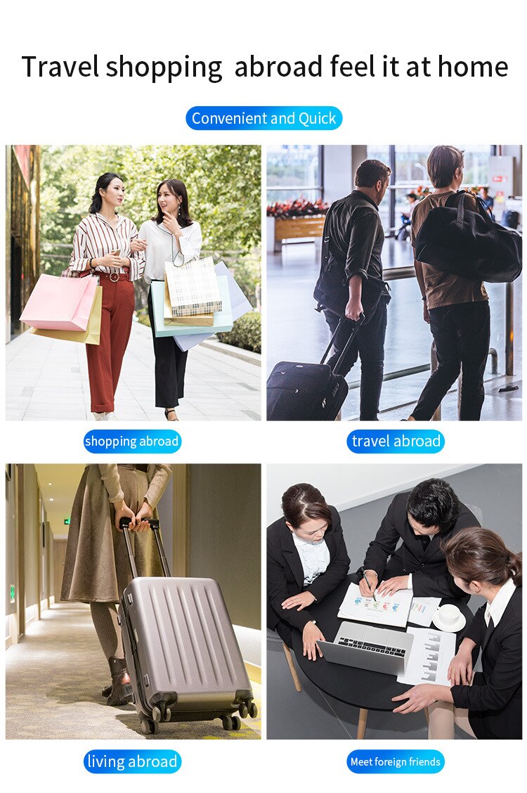 Two Way Wifi Smart Instant Voice language Translator Meeting Russia Arabic Learning Travel Tool Over 40 Language Translator