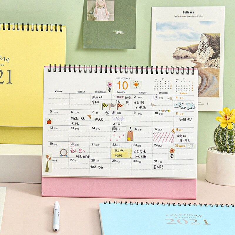 Mini Kalender Creatieve Eenvoudige Desktop Ornamen... – Grandado