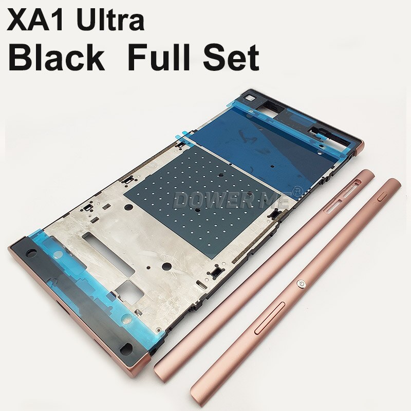 Dower Me Midden Frame Chassis Bezel Met Metal Side Deel En Bottons Lijm Voor Sony Xperia XA1 Ultra G3221 G3212 g3226 XA1U