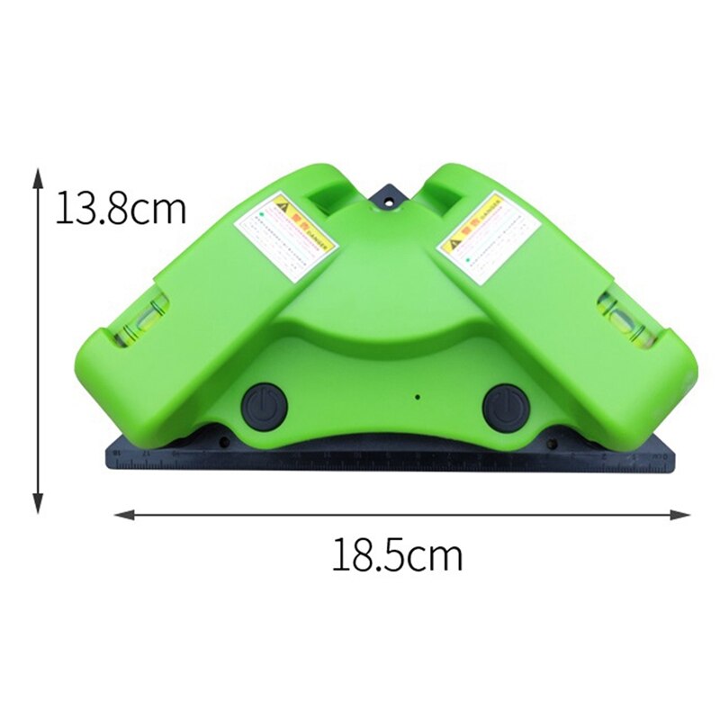 90 Degree Infrared Spirit Level Level Right Angle Measuring Tool House Decoration with Three Suction Cups