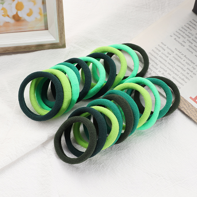 20pcs Girls Big Elastic Hair Bands Rubber Band Ponytail Holder Gum Headband Rubber Bands Women Hair Accessories: Yellow