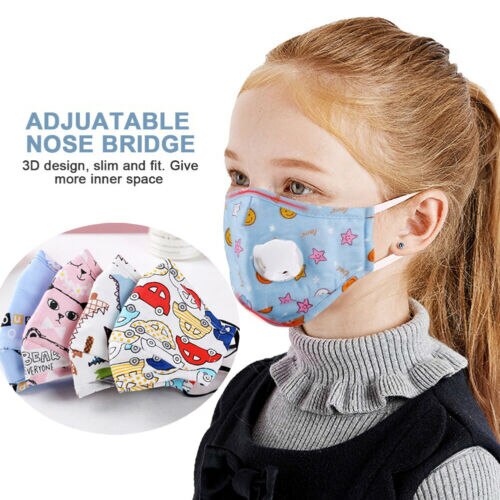 4 farver kid baby drenge piger udenfor sikker beskyttelse mund ansigt dække åndedrætsværn udskifteligt filter