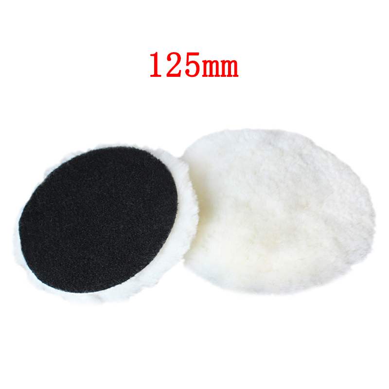 Disco de pulido de lana para coche, herramientas de pulido y encerado para coche, 75mm/125mm/150mm, almohadillas pulidoras para el cuidado de la pintura del coche, accesorios de belleza para automóvil: Oro