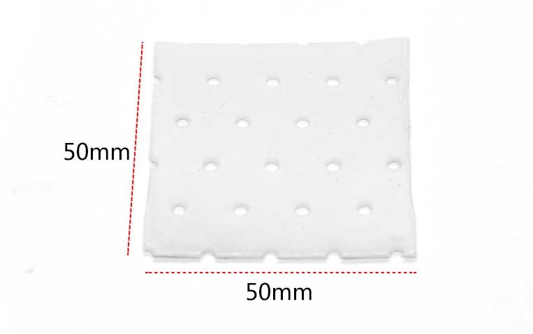 Low temperature thermoplastic board polymer material aluminum plastic self-adhesive nose splint integrated fixed repeat pad: J