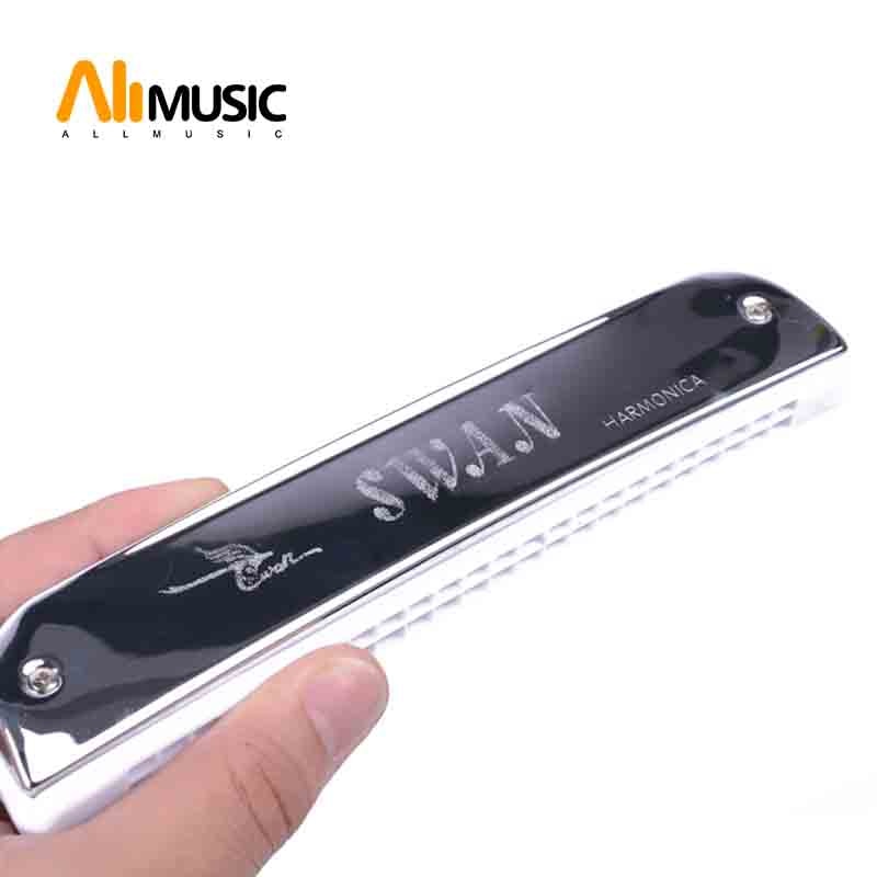 Swan Key Of C 24 Holes Accent Harmonica Boat Shaped Harmonica