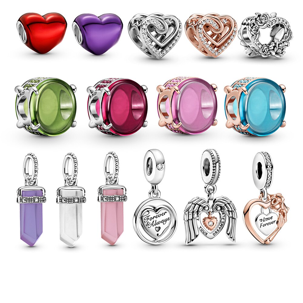 Bijoux de Couple à breloques de saint-valentin, couleurs, adaptés à 3MM de chaîne en os de serpent, pour femmes,