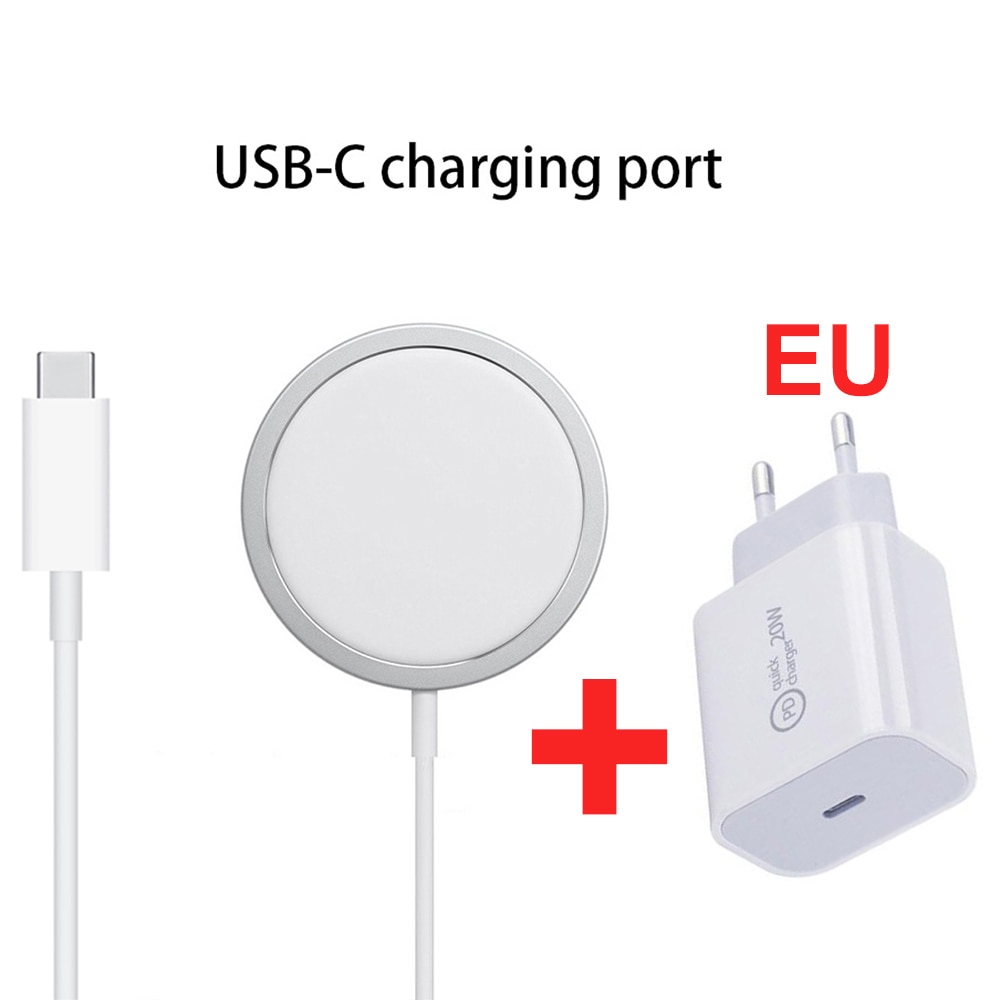 Magnetische 15w snelle draadloze oplader voor telefoon 12 draadloze oplader voor telefoon 12 pro max snel draadloos oplaadpad: Draadloos opladen eu