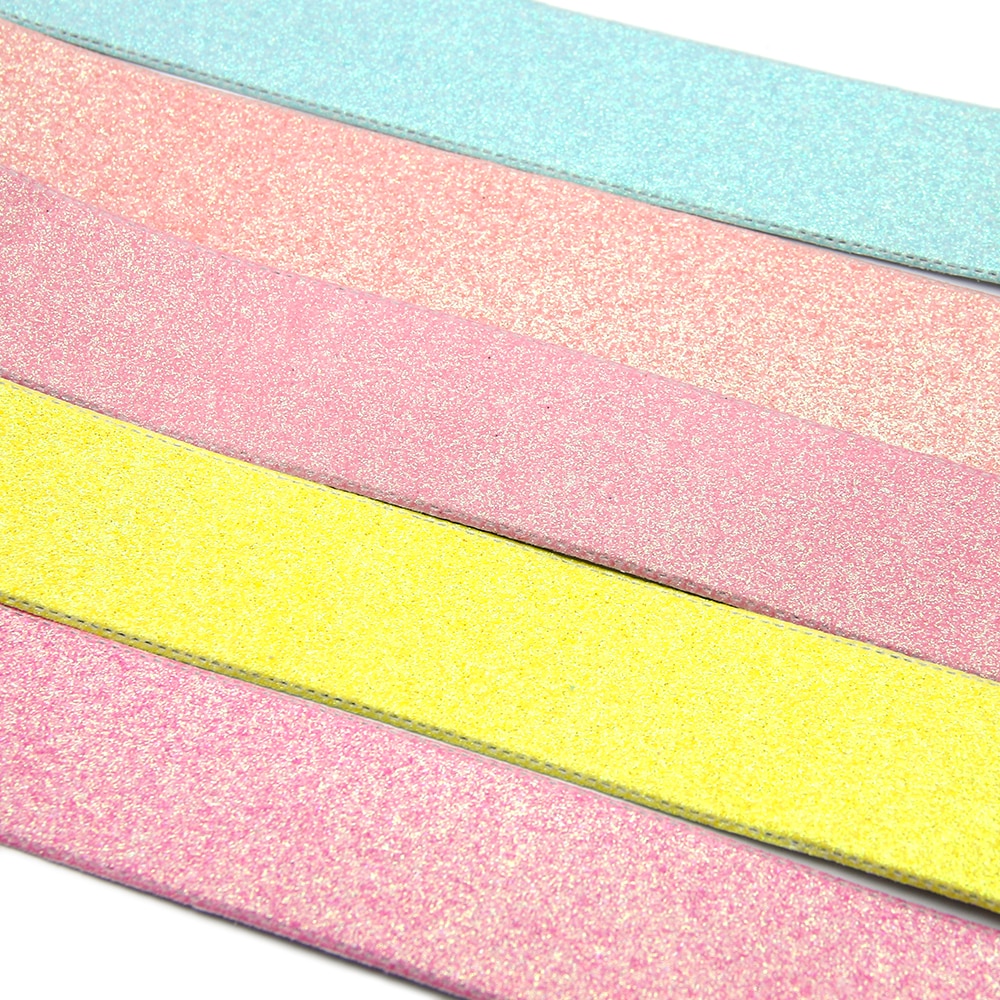 Cinta de cuero sintético brillante fino de Color sólido de 38mm 5 yardas/rollo, materiales hechos a mano para hacer proyectos, 5Yc8025