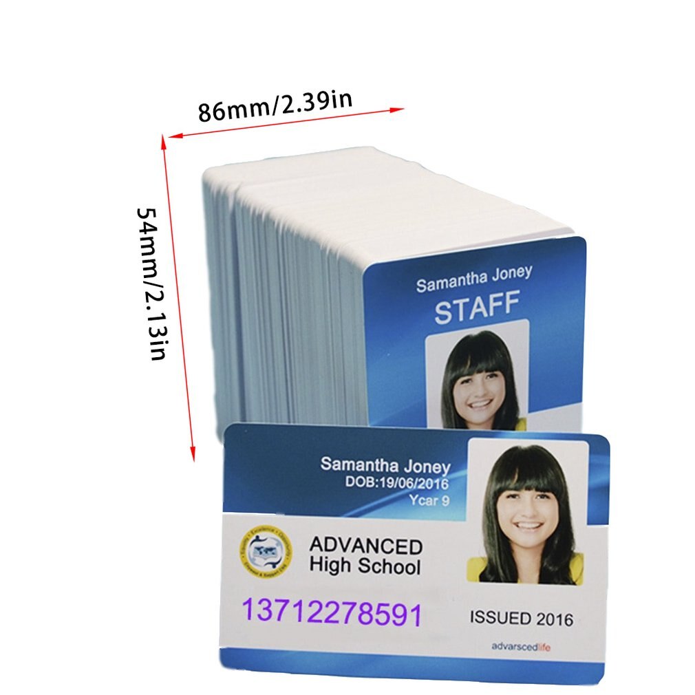 White inkjet printable blank pvc card for membership card club card ID card printed by Epson or Canon inkjet printers 230pcs