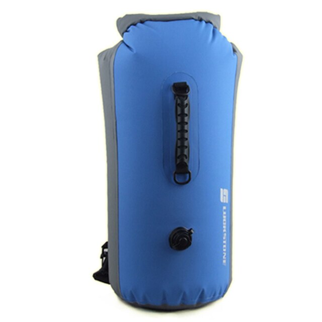 IPX7 60L étanche PVC sac à dos stockage gonflable sac sec sac pour canoë Kayak Rafting Sport de plein air sacs de natation Kit de voyage: blue 60L