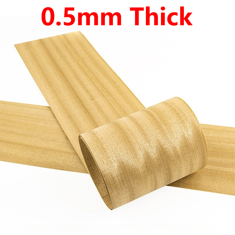 Tiikki Puuviilu - 0.5mm Paksu Luonnollinen Syy - Seinäpaneelit, Askartelu, Huonekalut