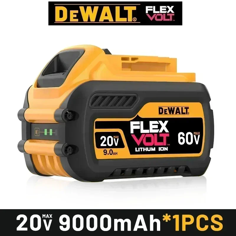 Original DEWALT battery, 20V-60V 6AH, 9AH rechargeable lithium-ion battery, DEWALT charger, DCB115, DCB118, DEWALT tool battery