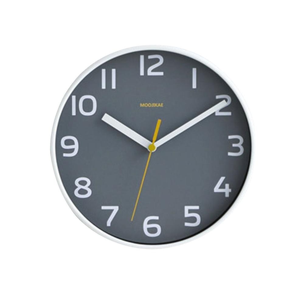 MOOJIKAE Simple Dual-use wall or table Clock Wall Clock Mute Clock clockwork electronic clock modern: Black