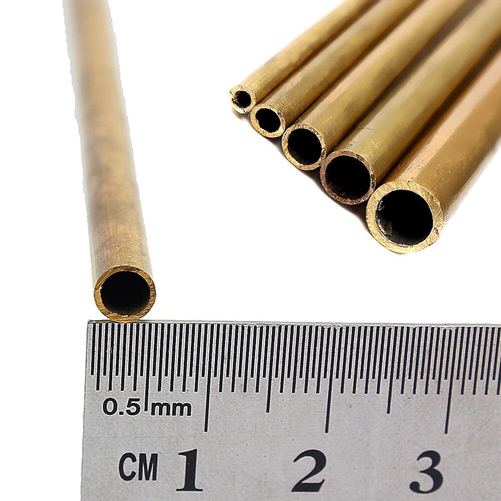 1 sztuk twarde mosiężna rurka 2mm-6mm rury dla inżynierii modelu budynku i rzemiosła używa narzędzie robić robienia złącze rury mosiężne okrągłe narzędzie robić cięcia: 4mm