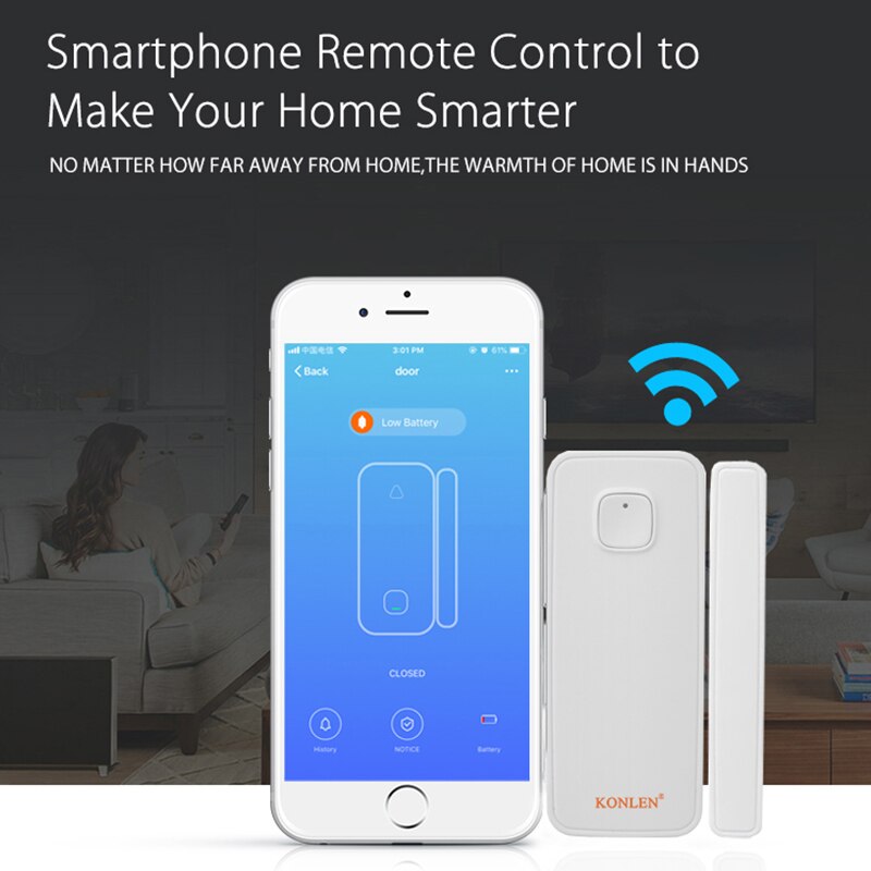 Tuya Smart Life WIFI Door Sensor Magnetic Window Open Entry Alert Infrared PIR Motion Detector Intruder Burglar Alarm Security