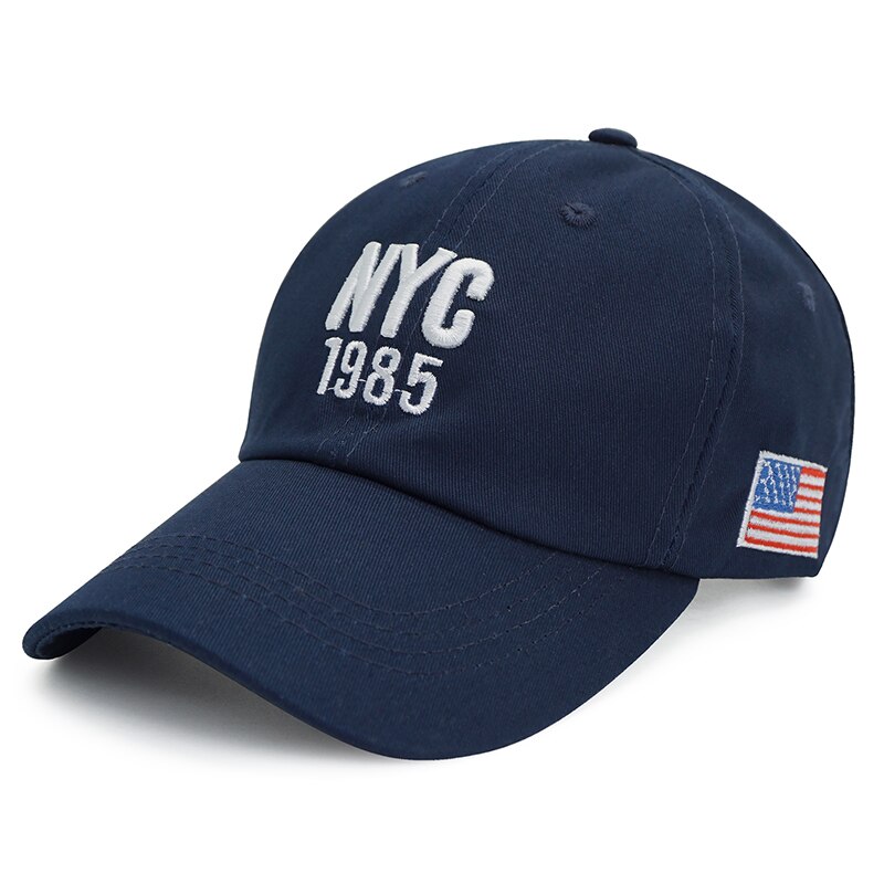 NYC Denim Baseball Cap Mannen Vrouwen Borduren Brief Jeans Snapback Hoed Pet Zomer Sport VS Hip Hop Cap gorras: navy2