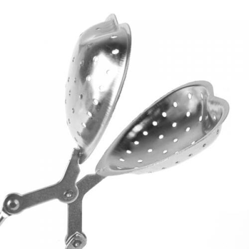 Cucchiaio a Forma di cuore Tè Infusore filtro con spremere E Maniglia