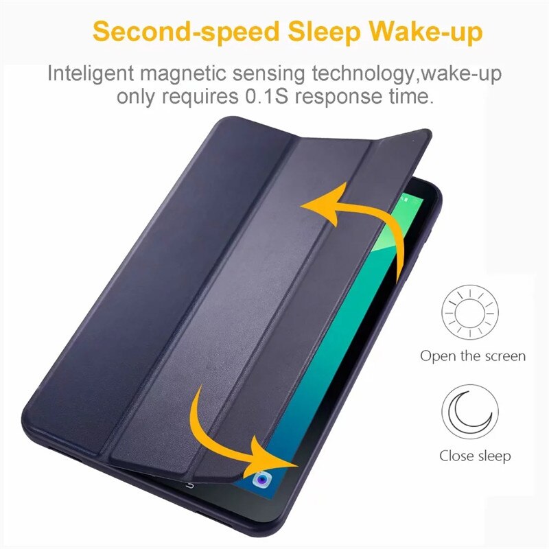 Funda de tableta para Samsung Galaxy Tab A A6 10,1, , T585, T580, SM-T580, T580N, cubierta inteligente plegable ultrafina, con lápiz óptico
