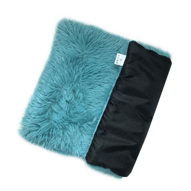 Coussin Long en peluche pour animaux de compagnie, couverture polaire douce pour chat, chiot, Chihuahua, tapis de canapé pour petits et grands chiens: Blue / XL 70X100cm