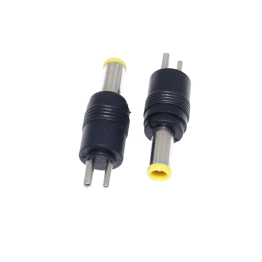 2pcs DC 2 Pin To 5.0x3.0mm DC Connector Power Plug Repair Jack For Samsung Notebook Laptop 19V Charger Tip: Straight Type 2pcs