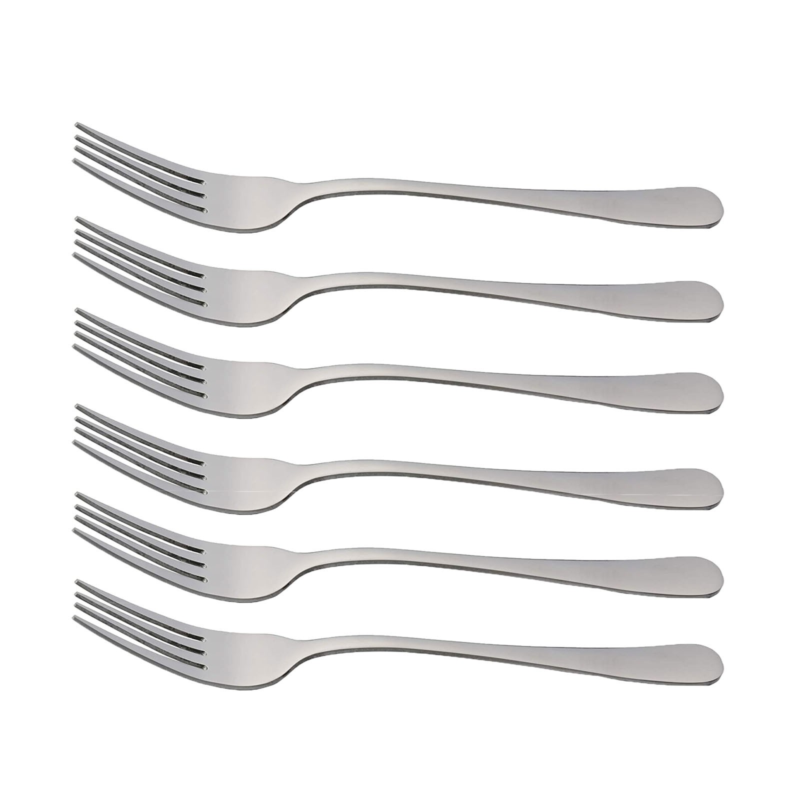 6Pcs Tea Fork Stainless Steel Tableware Set Fruit Fork Dinnerware Cutlery Set Cake Snack Gold Salad Fork Kitchen Utensils: Default Title