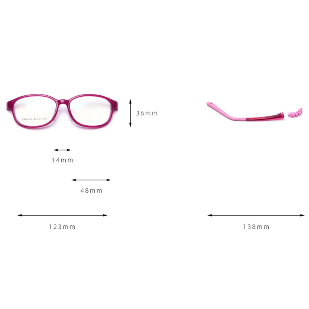 Peekaboo różbyć winnym silikonowe okulary dla dzieci optyczne kwadratowe niebieskie światło blokujące dziewczyny optyczne okulary ramka dla dzieci prezenty dla chłopca