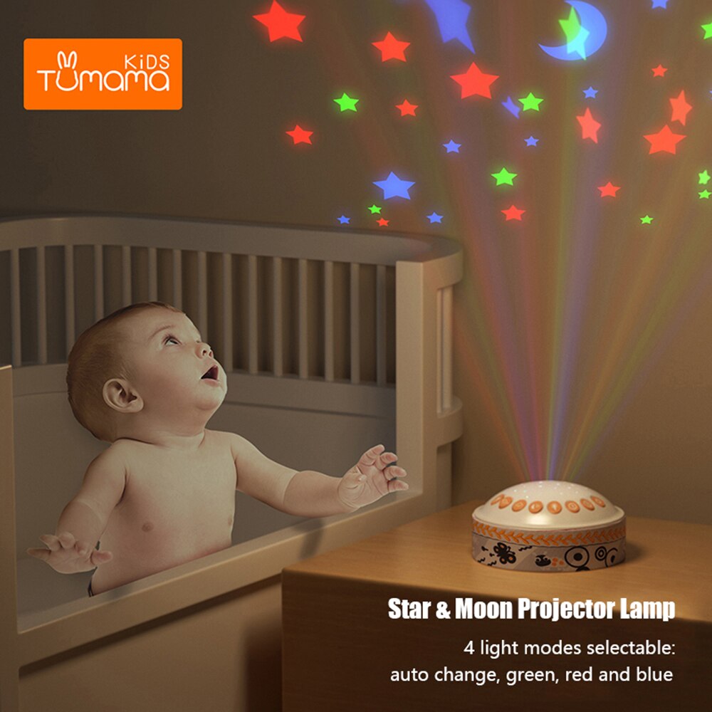 Baby-Musical Spielzeug und Stern Projektor Lampe Weiß Lärm Klang Maschine Baby schlaf Monitor mit Fernbedienung für Baby Kleinkind
