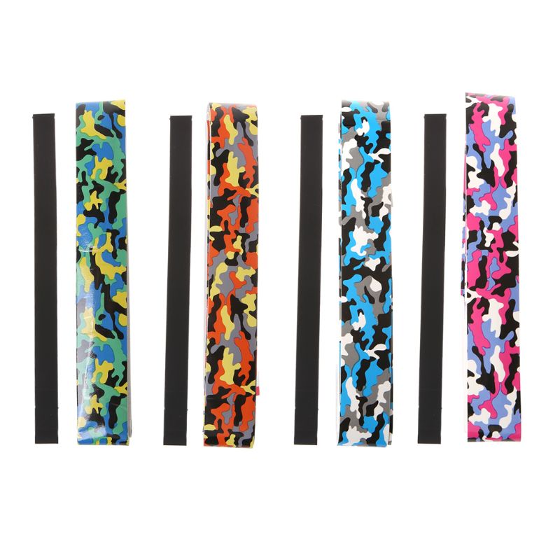Outdoor Sports Camouflage Tennis Badminton Racket Grip Anti-Skid Sweat Absorbent Tape Overgrip Fishing Rods Sweatband U7EF