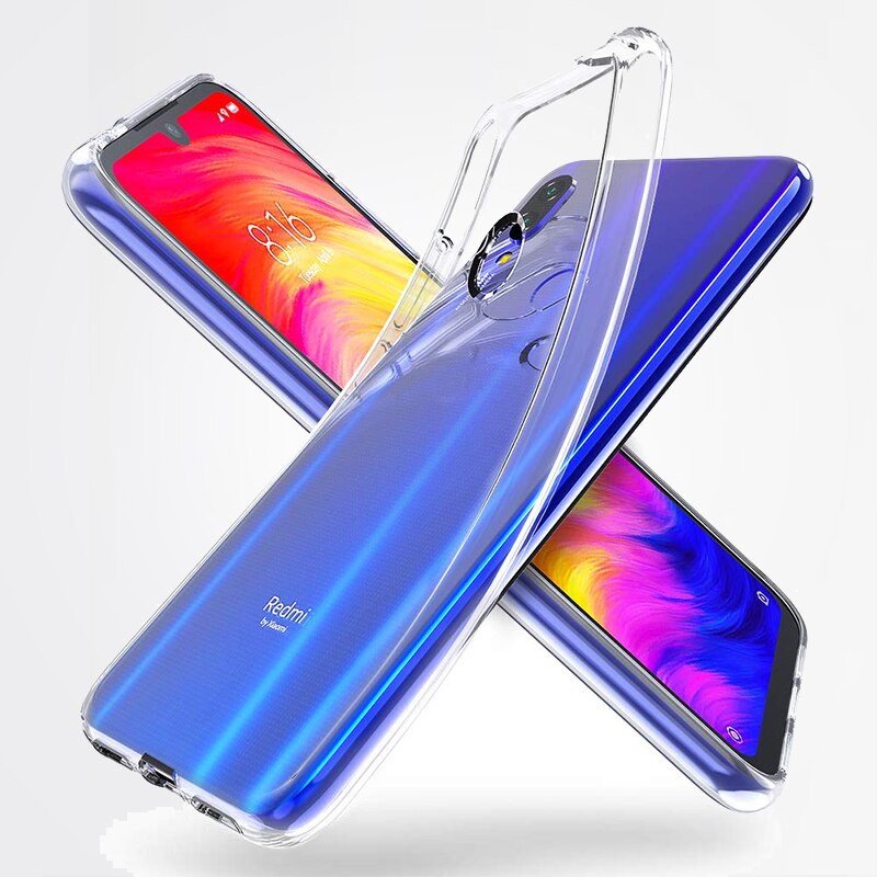 Funda de Gel TPU Carcasa Silicona para Movil Xiaomi Redmi note 7 Funda Protecto Trasera Transparente