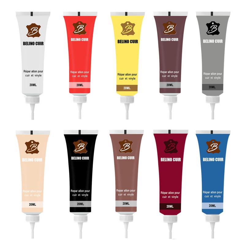 20ml Leather Repair Gel Repair Car Seat Home Leather Complementary Repair Refurbishing Cream Paste Leather Cleaner 11Colors