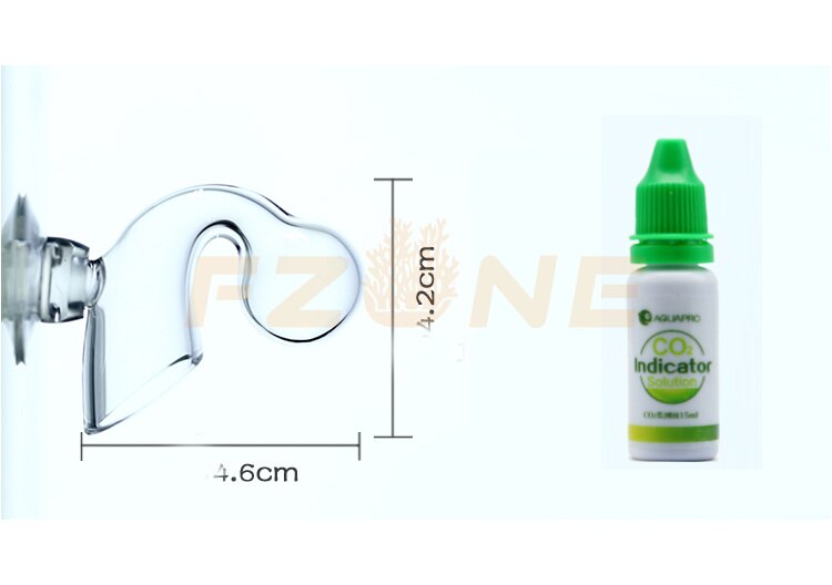 AquaPro ADA R Shape CO2 Aquairum Testing Kit With Glass Monitor For 10ml Long Time Last Test Liquid