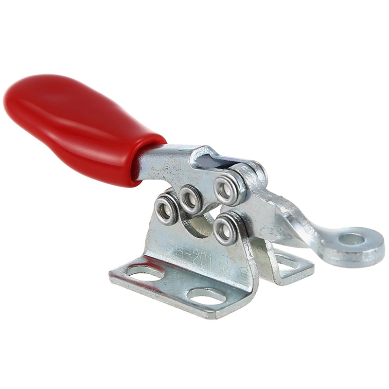 Morsetto a ginocchiera con capacità di tenuta in metallo da 4 pezzi, tipo a scatto, gh morsetto a ginocchiera con capacità di tenuta in metallo da -201a e 1 pezzo, corsa di spinta del morsetto verticale per utensili manuali