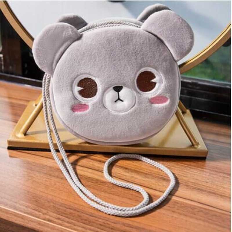 Cute Unicorn Children Plush Coin Purse Girls Good Birthday Children Inclined Shoulder Bag Little Princess zipper Bag: 11