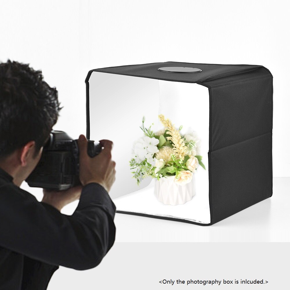 25X25Cm/9.8X9.8Inch Draagbare Mini Fotografie Licht Box Geïntegreerde Professionele Licht Tent Met 6 achtergrond Usb Voeding