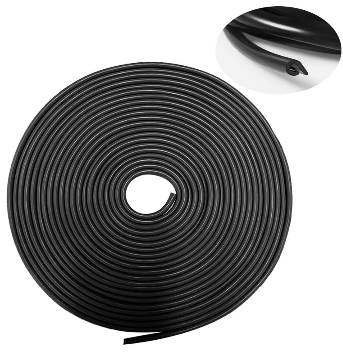5M Rubber Auto Deur Kofferbak Lip Edge Seal Protectors Seal Strip Push-On Waterdicht Anti-geluid Moulding trim Strips Auto Styling